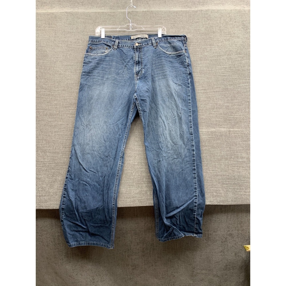Express Precision Fit Shogul Jeans Mens 38X30 Blue Denim Mid Rise Straight Leg